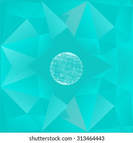 Abstract geometrical background. The template design booklet, brochure, banner, document. Vector, EPS10.