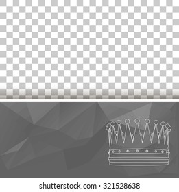 Abstract geometrical background. The template design booklet, brochure, banner, document. Crown of lines