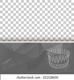 Abstract geometrical background. The template design booklet, brochure, banner, document. Crown of lines