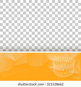 Abstract geometrical background. The template design booklet, brochure, banner, document. Crown of lines