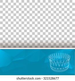 Abstract geometrical background. The template design booklet, brochure, banner, document. Crown of lines