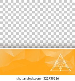 Abstract geometrical background. The template design booklet, brochure, banner, document. Cube of lines and dots. Cube of the lines connected to points.