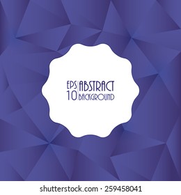 Abstract geometrical background with triangle design, vector illustration, eps10