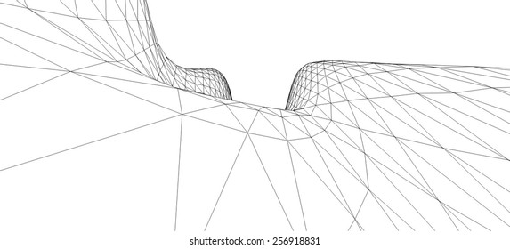 abstract geometrical background. Triangle geometry