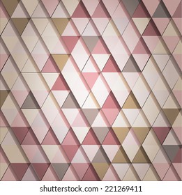 Abstract geometrical background. Triangle pattern. Vector illustration.