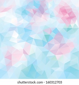 Abstract geometrical background with triangles