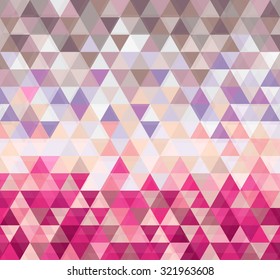 Abstract geometrical background with triangles and space for message. Vector.