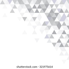 Abstract geometrical background with triangles and space for message. Vector.