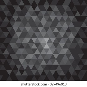 Abstract geometrical background with triangles and space for message. Vector.