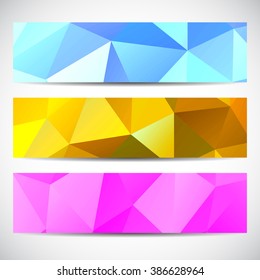 Abstract Geometrical Background from triangles. Vector Illustration