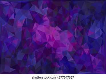 Abstract geometrical background. Vector blue background. Dark geometric texture