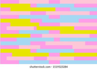 Abstract geometrical background vector design with yellow, pink, blue and purple colors