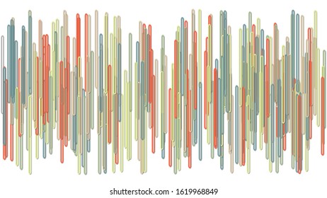 Abstract geometrical background. Vector illustration from vertical lines with shadow effect
