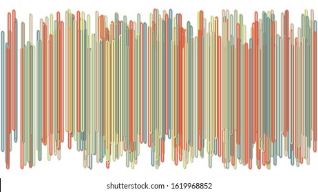 Abstract geometrical background. Vector illustration from vertical lines with shadow effect