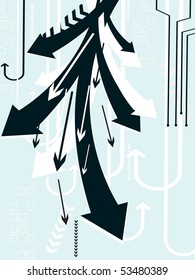 fondo geométrico abstracto, ilustración vectorial