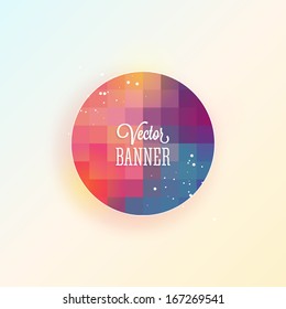 Abstract geometrical banner design. Vector illustration