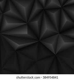 Abstract geometrical black background. Vector Illustration. Clip-art