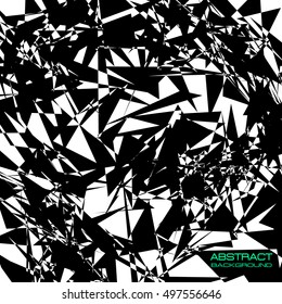 Abstract geometrical black and white background. Vector Illustration 