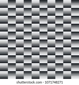 Abstract geometrical black and white seamless pattern. Vector illustration.