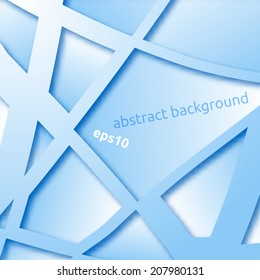 Abstract Geometrical Blue Background
