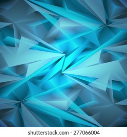 Abstract geometrical blue background. Vector Illustration. Clip-art
