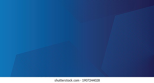 Abstract geometrical blue background with wave line stripe pattern. Modern wave digital technology concept. Abstract internet communication, future science techno design