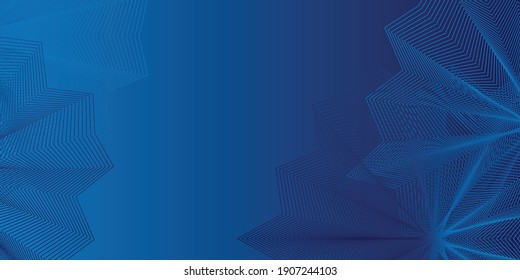 Resumen de fondo azul geométrico con patrón de banda de onda. Concepto moderno de tecnología digital ondulada. Resumen de la comunicación en internet, futuro diseño científico tecnológico