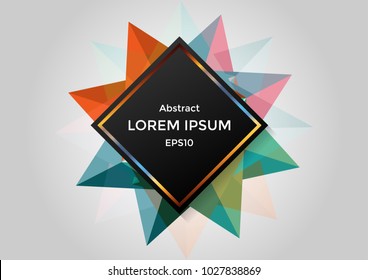 Abstract geometrical and blue with shape background. illustration vector design