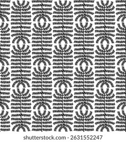 abstract geometrical botanical seamless pattern, vector illustration repeatable texture