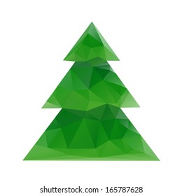 Abstract geometrical Christmas vector background for your own design