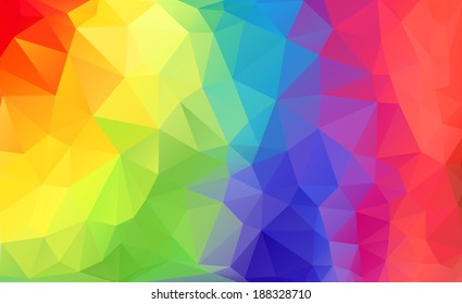 Abstract geometrical colorful background with triangles