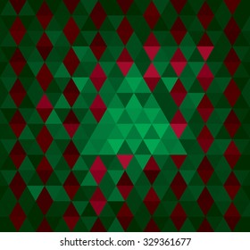 Abstract geometrical cool background with triangles and space for message.