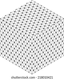 abstract geometrical cube