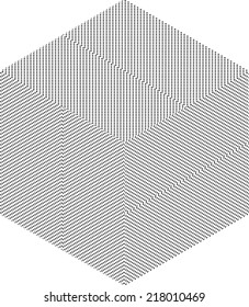 abstract geometrical cube
