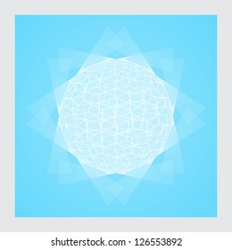 Abstract geometrical design background vector