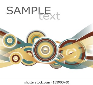Abstract  Geometrical Design with circles