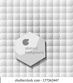 Abstract Geometrical Design with polygonal label
