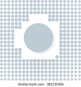 abstract geometrical design round illustration