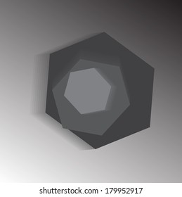 Abstract Geometrical Design Stock Vector light box 