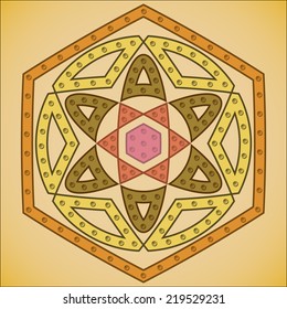 Abstract geometrical figure. Vector illustration clip-art web design element