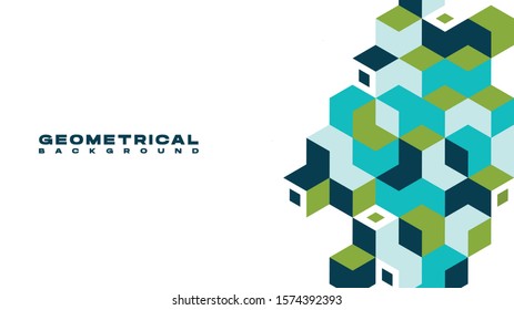 Abstract geometrical flat style colorful vector illustration geometrical background. Perfect for background desktop backdrop greeting card poster banner flyer presentation slide