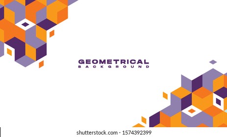Abstract geometrical flat style colorful vector illustration geometrical background. Perfect for background desktop backdrop greeting card poster banner flyer presentation slide