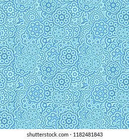 Abstract geometrical floral pattern background wallpaper - colored vector graphic with stylized flowers