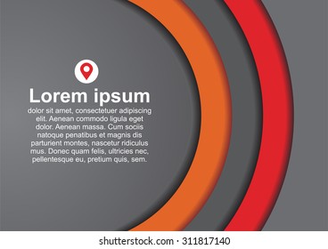 Abstract geometrical frame design. Vector illustration Eps 8.