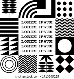 Abstract geometrical frame with free space for your text. Vector design.