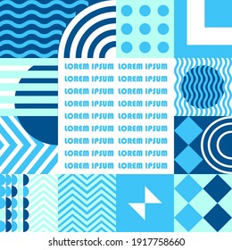 Abstract geometrical frame with free space for your text. Vector design.