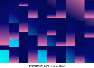 Abstraktes geometrisches Gradientenhintergrund Vektorillustration-Design mit Rosa, Dunkelblau und violett