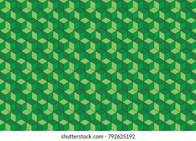 Abstract geometrical green background