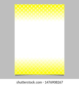 Abstract geometrical halftone pattern poster template - vector stationery graphic from squares and circles