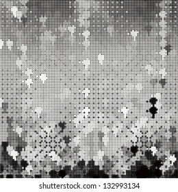 Abstract geometrical halftone pop art background.